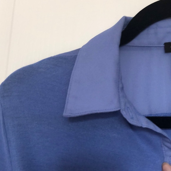 2 for $25 Ann Taylor: indigo Rayon top - Picture 3 of 3